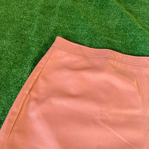 Shinstar Women’s Mini Bodycon Side Slit Rose Vegan Leather Lining Skirt  Size L - Picture 5 of 16